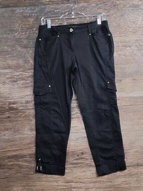 White House Black Market Black Cargo Ankle Pants